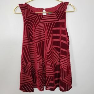 Medium Sundays in Brooklyn Burgundy Velvet Tank